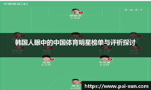韩国人眼中的中国体育明星榜单与评析探讨