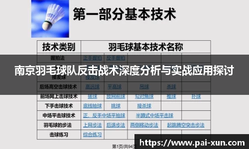 南京羽毛球队反击战术深度分析与实战应用探讨